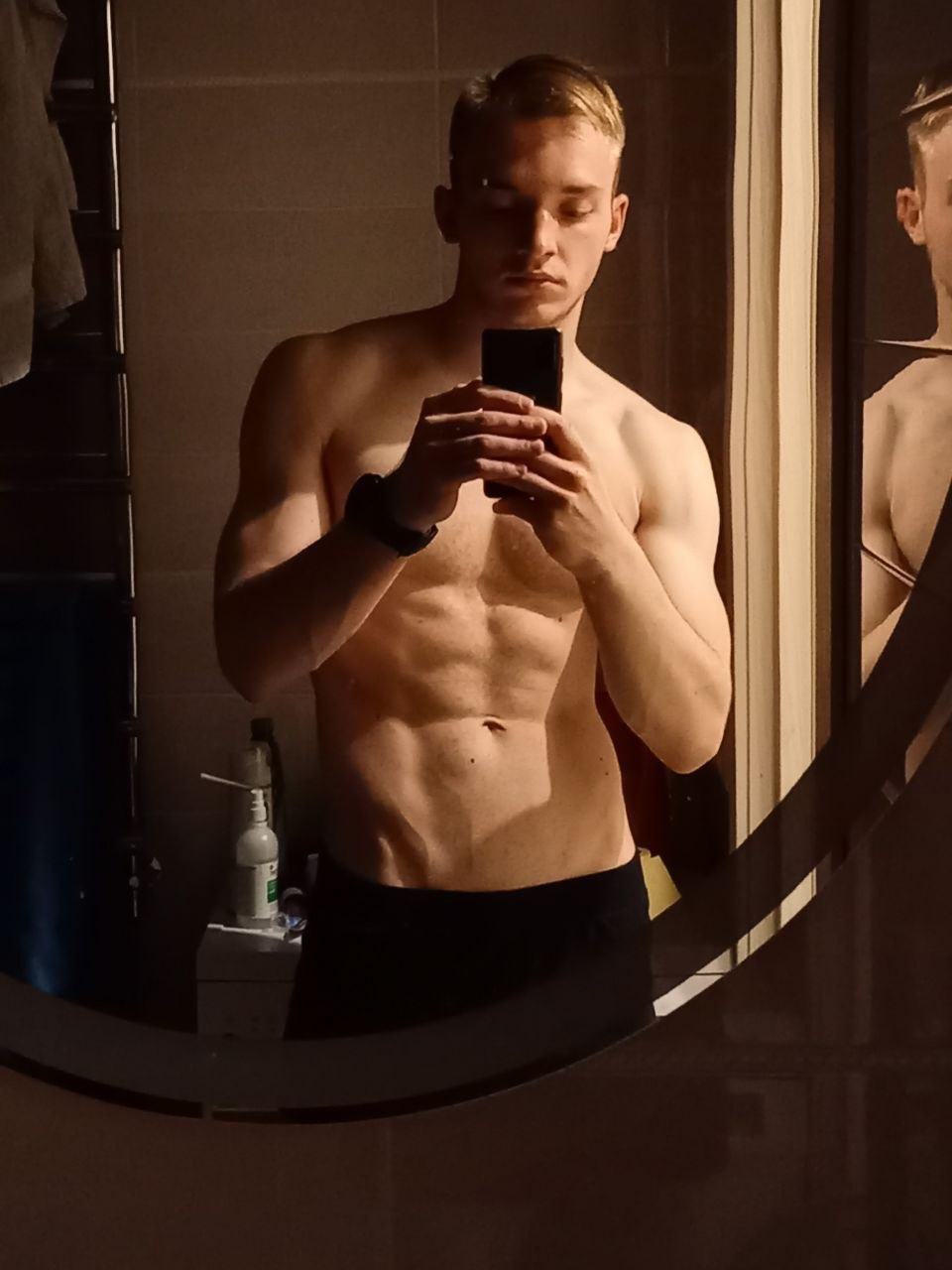Vladimir Panin at an earlier stage of his personal fitness journey